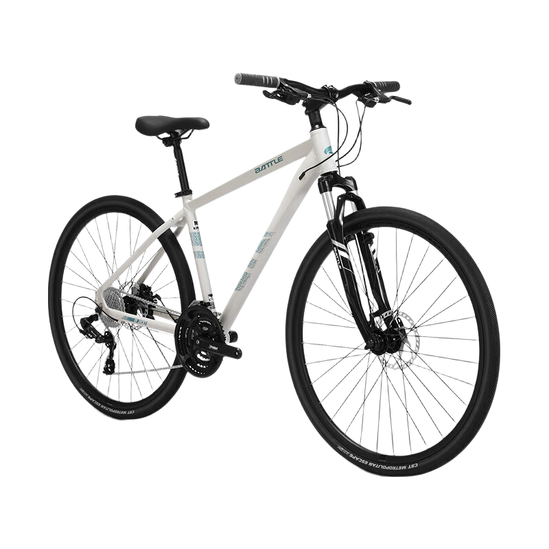 BATTLE Aluminum Alloy Road Bike with Internal Cable Routing, 700c Shimano 27-Speed, Suitable for Men, Women, Adults, Students And Teenagers