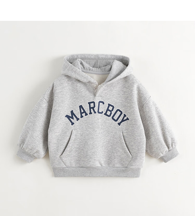 MARC&JANIE Boys' Energetic Preppy Hooded Sweatshirt, Children's Top, Kids' Clothing, Spring And Autumn Style, 241160 5