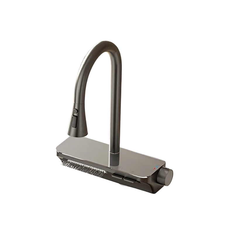 ARROW YJ304 Stainless Steel Kitchen Faucet Rainfall Waterfall Piano Key Pull-Out Sink Mixer Brushed Home Tap