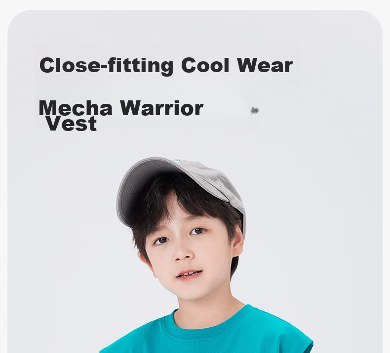 Zuo Xi Boys' Cooling Sleeveless Vest T-Shirt 2026 New Summer Kids' Top White 140 2