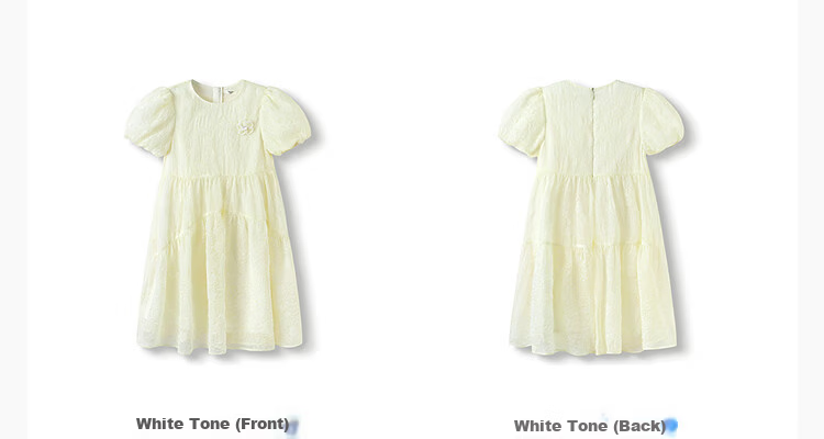 Balabala Girls' Dress Summer Princess Dress Children's Clothing Stylish Sweet Big Kids Dress 13