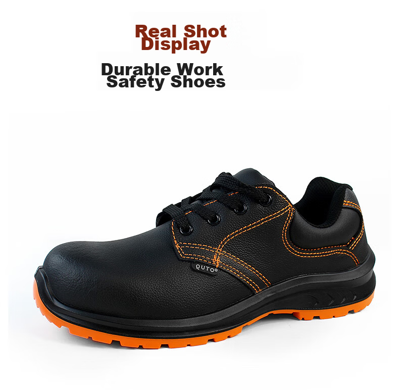 Qutong Labor Protection Insulated Electrician Shoes 10kV Special National Grid Breathable Cowhide Anti-Smash Size 42 Black 6006 10