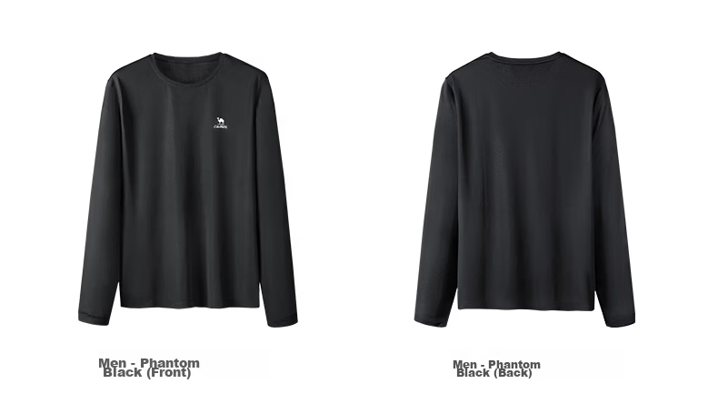 CAMEL Long Sleeve Quick-Dry T-Shirt for Women Running Fitness Crew Neck Sports Top C25CAVL6001 Pink Purple M 21
