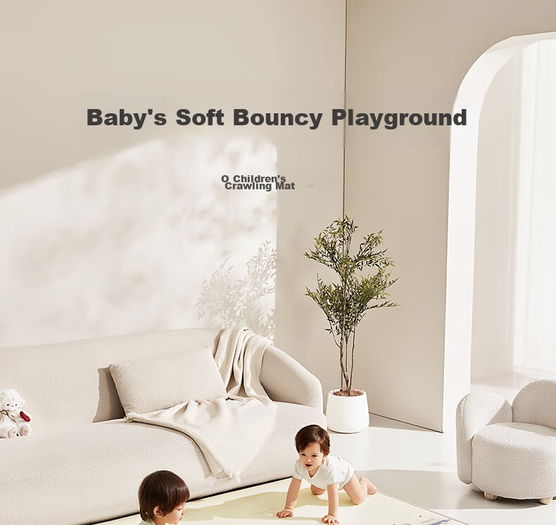 Babycare Stable Mat Roll-up Crawling Mat Baby Floor Mat Anti-fall XPE Thickened Home Use Non-formaldehyde 180*200*2cm 2