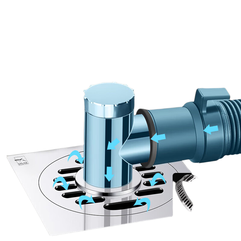 Jiashigao Washing Machine Drain Pipe Connector, Anti-Overflow Floor Drainage Pipe, Sealed Floor Drain Cover