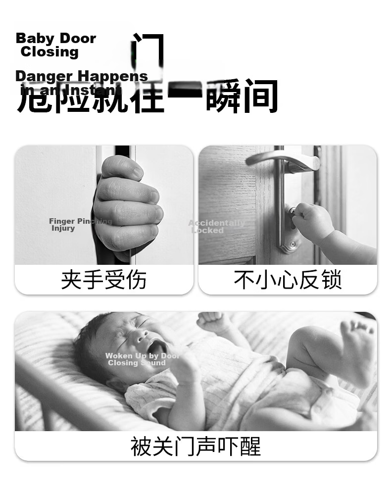 Mili Cartoon Anti-Pinch Door Stopper Door Gap Strip Door Blocker Anti-Collision Door Guard Safety Door Wedge for Children 4