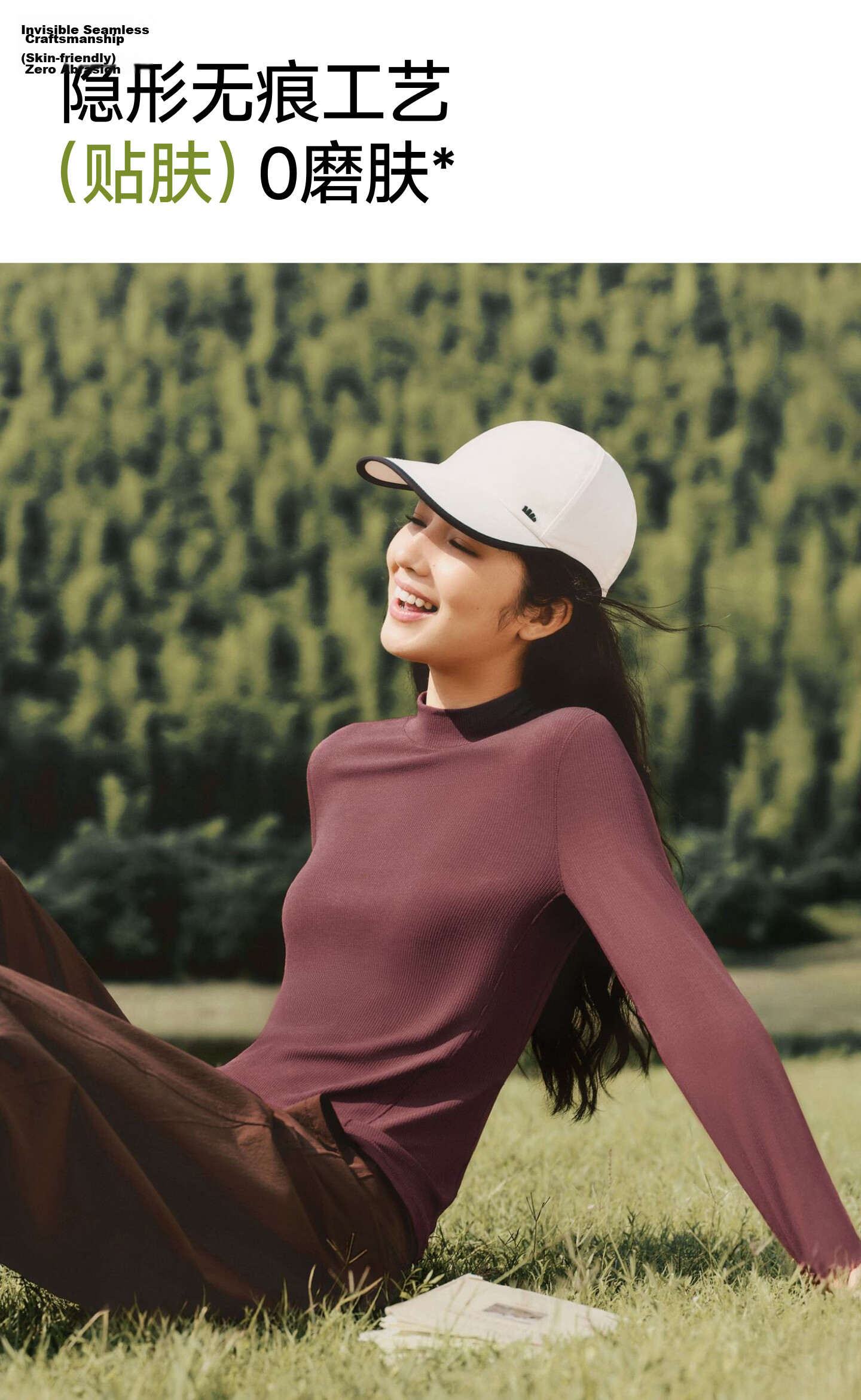 Beneunder Semi-Turtleneck Base Layer Top for Women, Slim-Fit Autumn Inner Wear Long-Sleeve Stretchy Soft Skin SF026 9