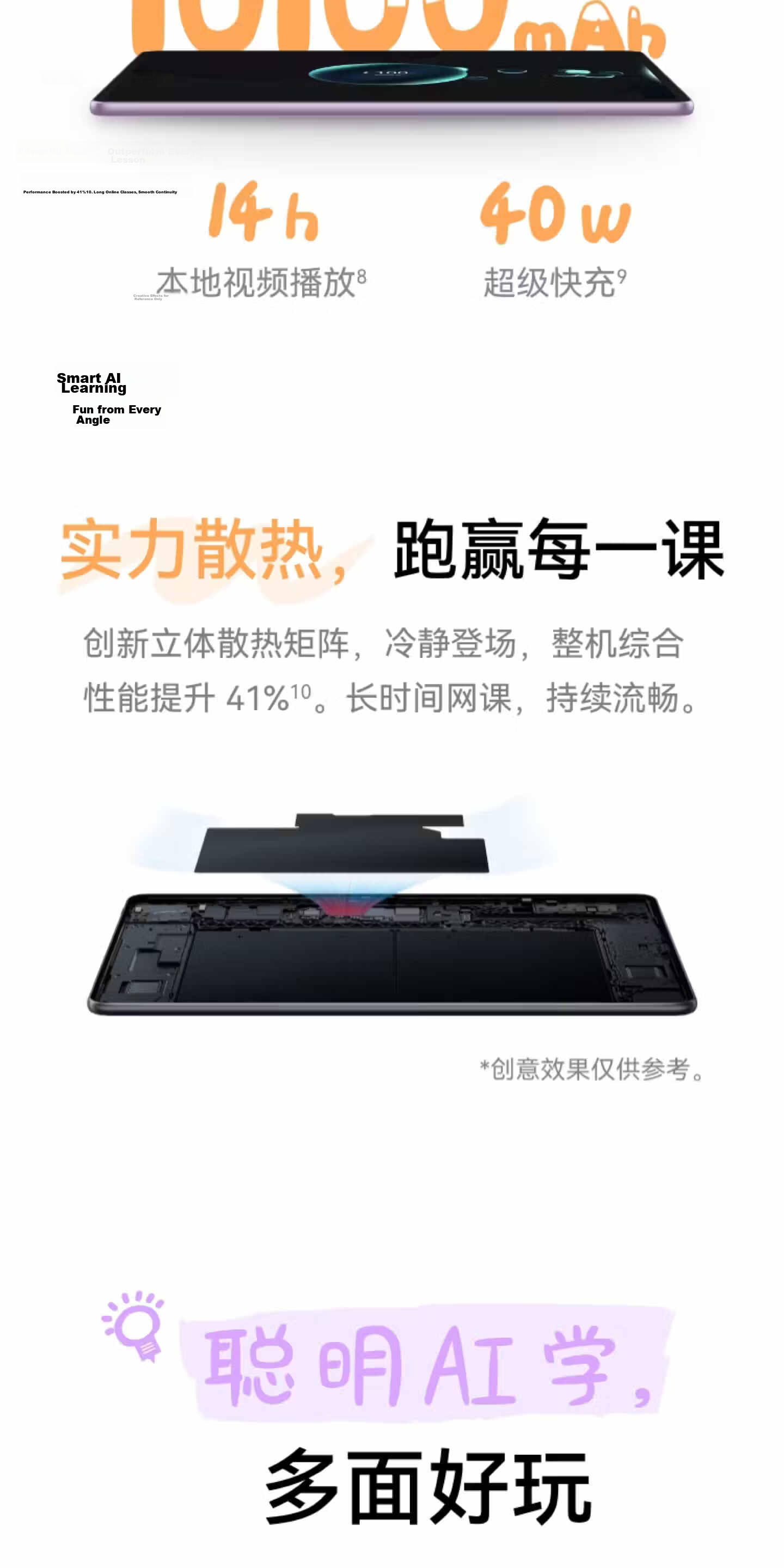 HUAWEI MatePad 11.5 HarmonyOS Glow Edition Tablet PC HarmonyOS AI Student Tablet Kids Learning Machine 8GB+256GB Frost Silver 8