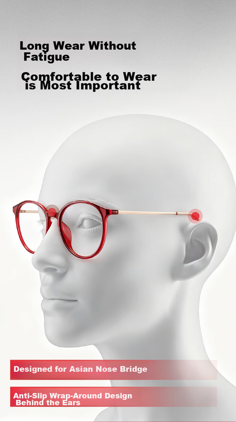 Volkswagen Genuine German Reading Glasses for Women Anti-Blue Light Ultra-Light Eyewear Mother's Day Gift for Mom 652-350 10