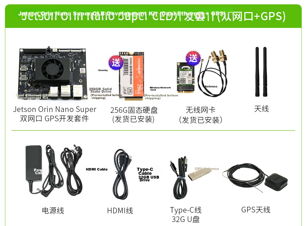 NVIDIA Jetson Orin Nano Super Official Development Kit 8GB with 256GB SSD Limited Edition Acrylic Case Included 31