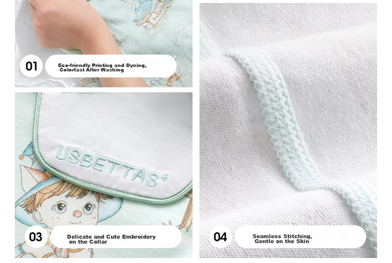 Betis Children's Pajamas Spring and Autumn Stylish New Boys Girls One-piece Baby Pure Cotton Homewear Set 26