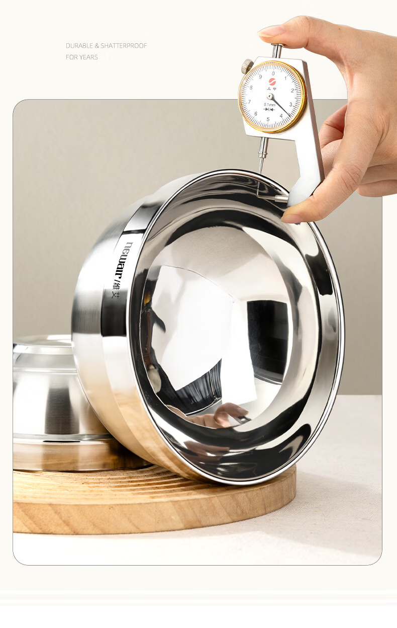 Newair 316L Stainless Steel Bowl Food Grade 2026 New Double-Layer Thickened Insulated Personal Ramen Bowl for Home Use 6