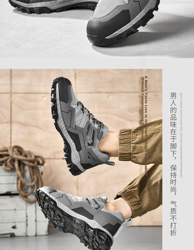 Jingtu Men's Electrical Work Safety Shoes Insulated 10KV Anti-Smash Anti-Puncture Comfortable Durable Work Safety Shoes 1109KV Size 42 14