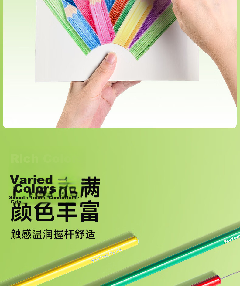 CHINJOO Erasable Triangular Colored Pencils 24 Colors Art Student Drawing Pens Kids Coloring Pencils Children's Gift Back to School Gift 14