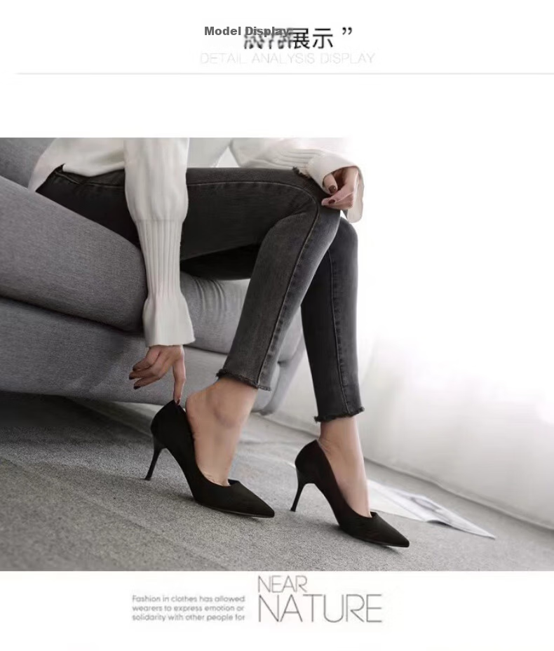 FOOTOPPO Nude Pointed Toe Stiletto Patent Leather High Heels Women's New Comfortable Professional Shoes 16