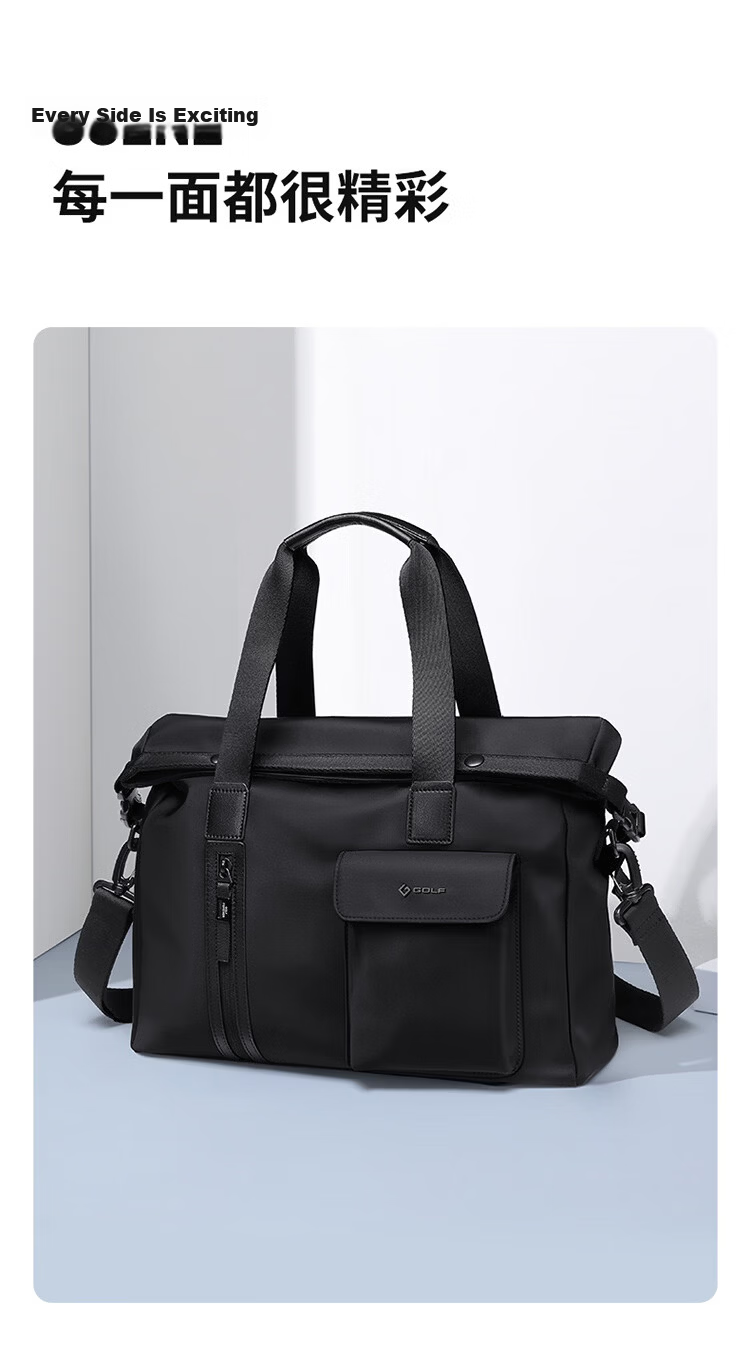 GOLF Men's Briefcase Handbag 13.3/14 Inch Laptop Bag Business Casual Commuter Travel Office Bag 27