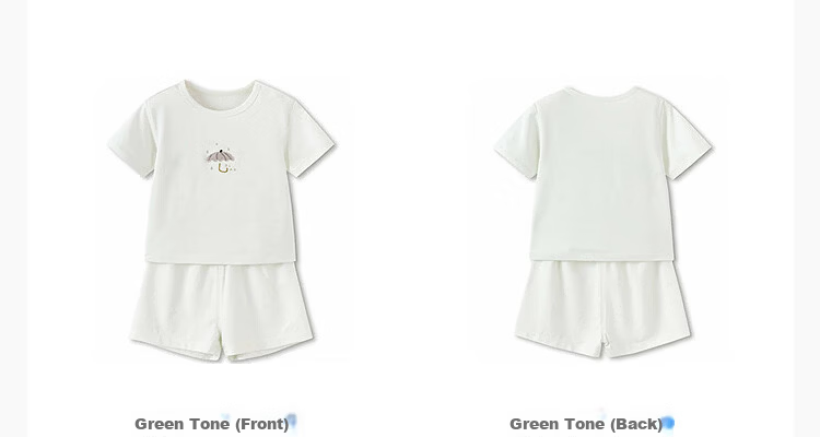 Balabala【balaOne】Baby Short Sleeve T-Shirt Set Infant Summer Outfit 2026 Cute Fashionable Adorable 16