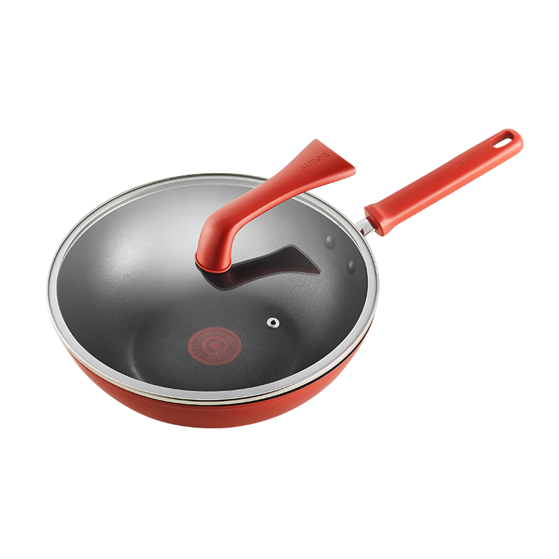 SUPOR New Upgraded Titanium Non-Stick Red Dot Frying Pan Lightweight Low Oil Smoke Gas and Induction Cooker Compatible 30cm