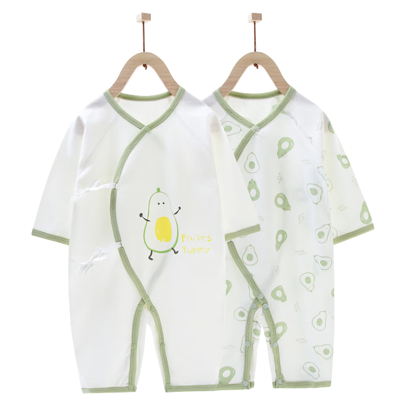Qiaojiao Duck Baby Clothes Summer Thin Newborn Cotton Romper Crawling Suit Full Moon Baby Monk Pajamas