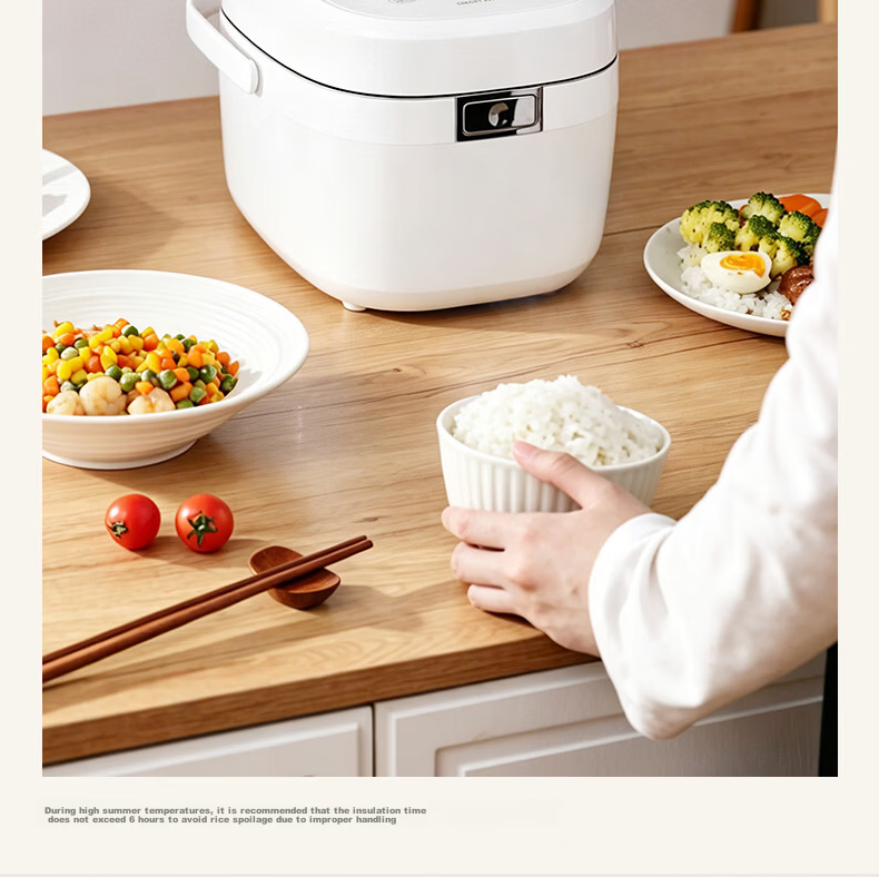 CUCKOO IH Rice Cooker 0-Coating Inner Pot 24H Reservation Quick Cook Multifunction Touch Screen White 3L 1-3 Person CR-HDS0610FW 11