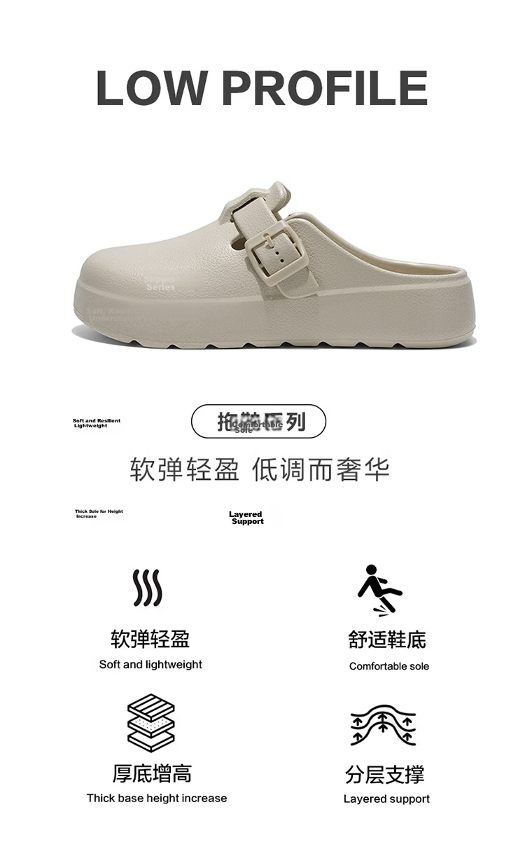 Zulijian Elderly Shoes New Open-Toe Outdoor Sandals Women's Birkenstyle Casual Shoes 66015K Beige Size 37-38 2