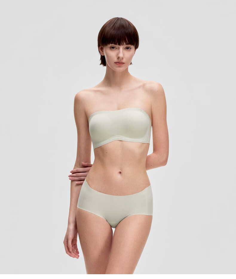 Bananain [Liu Haocun's Choice] 516S Bandeau Non-Slip Women's Bra, Push-Up, Beautiful Back, Seamless, Wedding Dress Special Bra 32