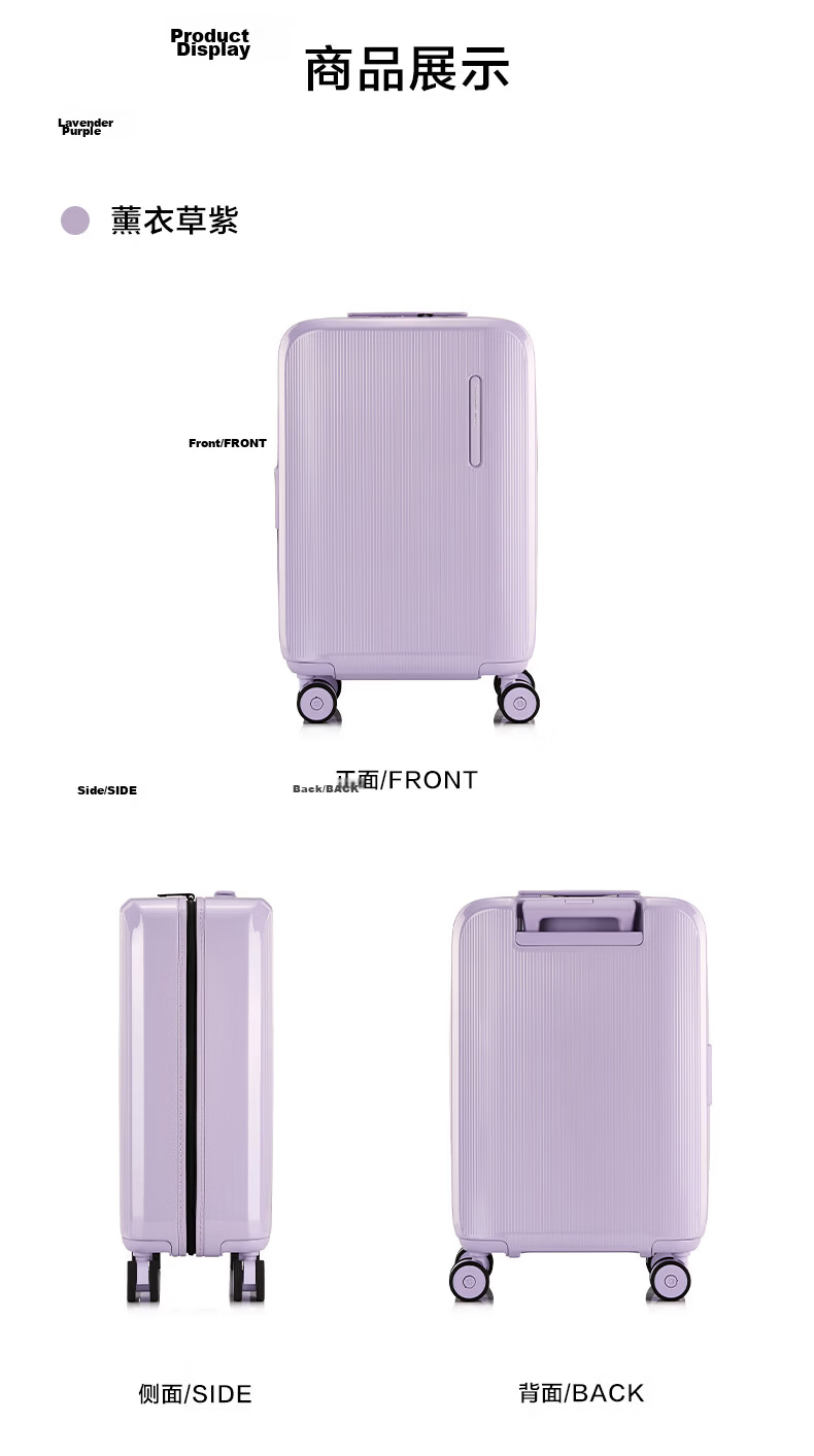 Samsonite 24-Inch ZIVO Gray Hard Shell Spinner Suitcase with TSA Lock Travel Luggage UP9 Chen Weiting Edition Valentine's Day Gift 14