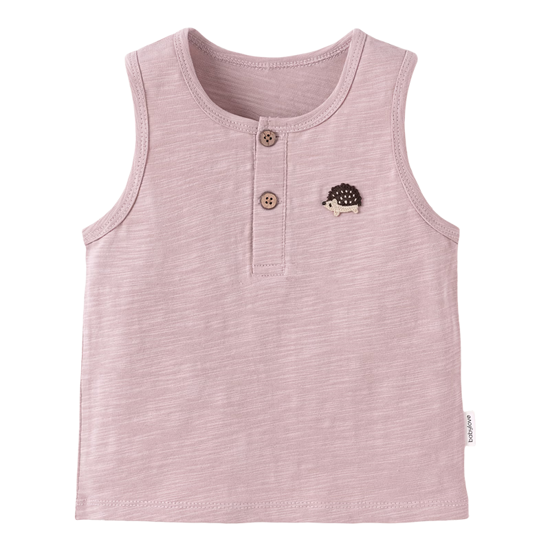 Babylove Baby Summer Vest Thin Sleeveless T-Shirt Versatile Bamboo Cotton Embroidered Breathable Infant Summer Clothing