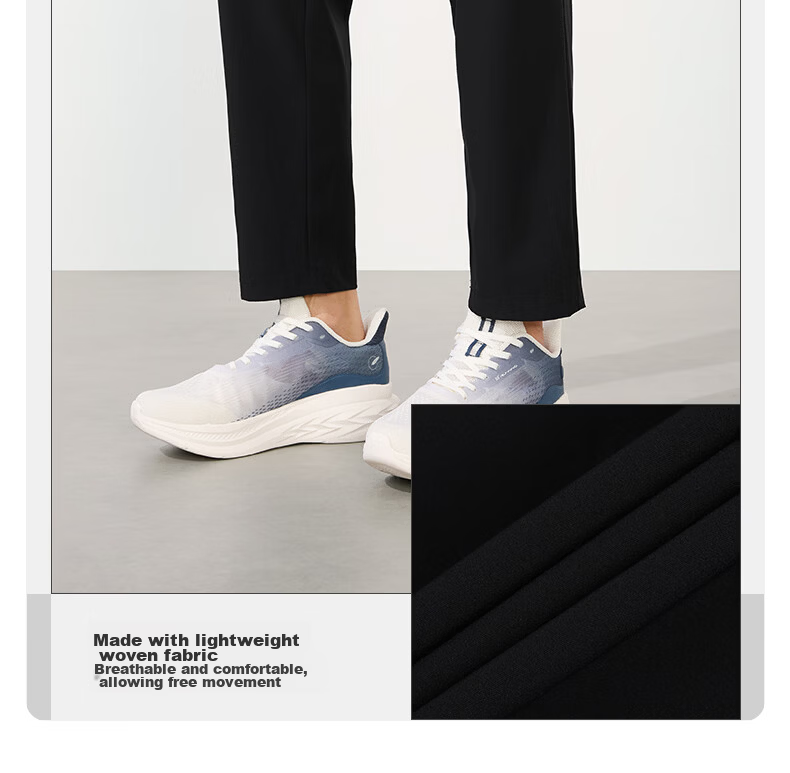 361° Men's Summer Sun Protection Ice Silk Sports Pants Casual Loose Thin Straight Nine-Point Pants 652624714H-3 6