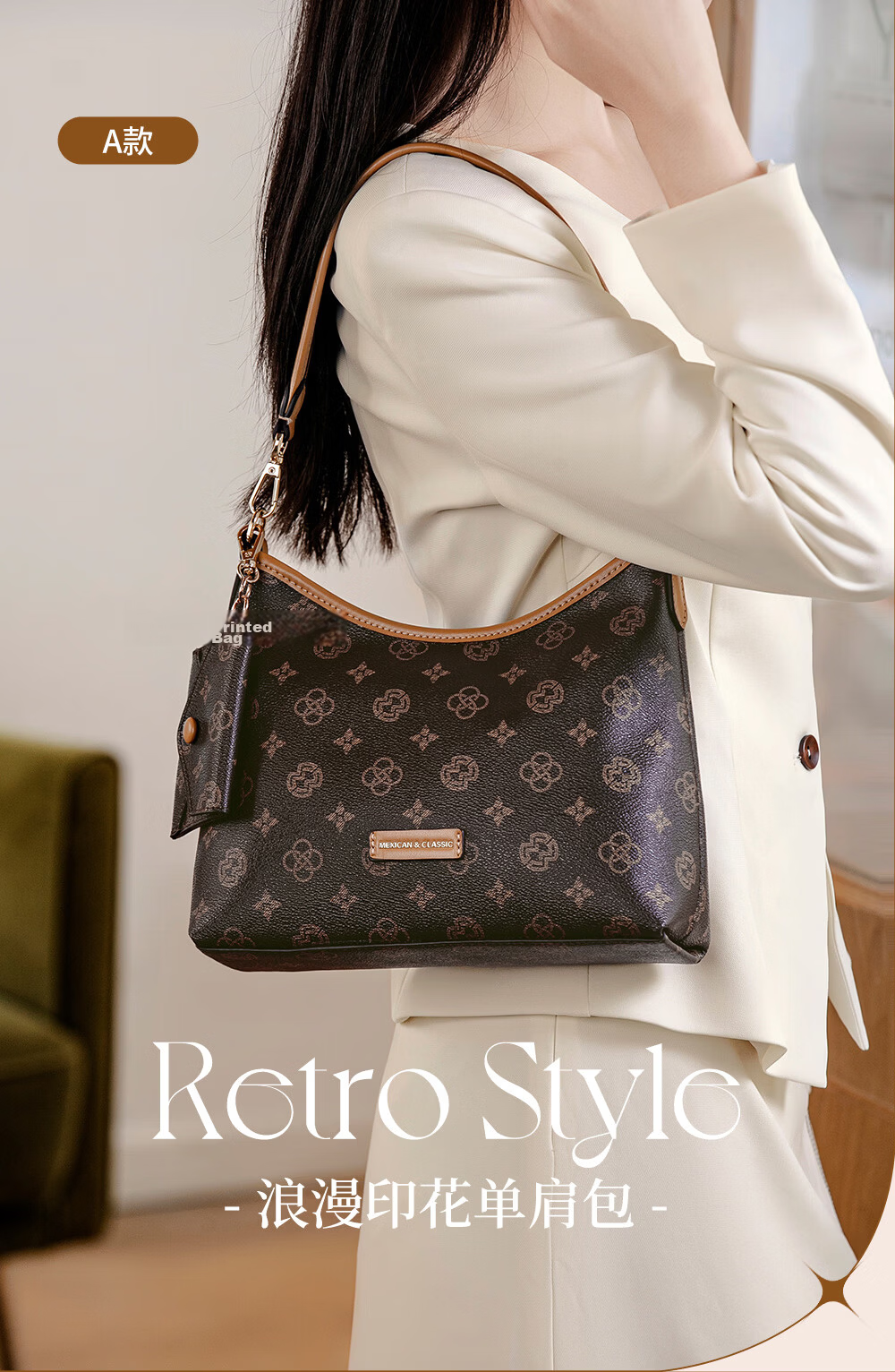 MEXICAN Women's Bag 2026 New Luxury Lightweight Shoulder Crossbody Underarm Tote Handbag Birthday Gift for Girlfriend 1