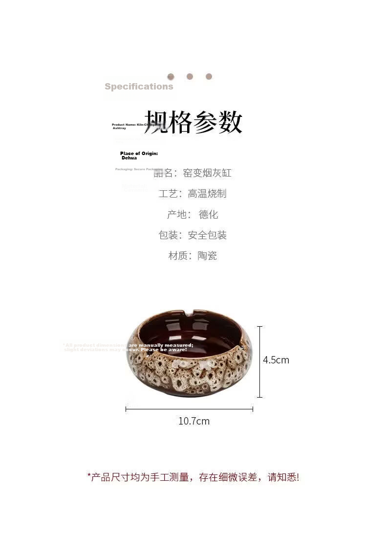 Bangu Mountain Ceramic Ashtray Home Living Room Personalized Trendy Nordic Light Luxury Decorative Ornament 3