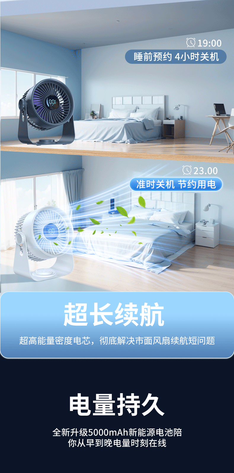 KeduYou Foldable Handheld Fan Turbo LED Power Display USB Portable Handheld Electric Fan Cooling Student Outdoor Mountaineering Mini Fan 12