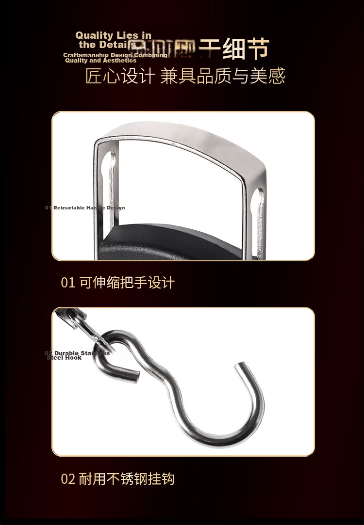 Baijie Portable Electronic Scale Digital Kitchen Scale Spring Hook Scale Small Gram Weight Scale Hanging Hook Electronic Courier Scale 12