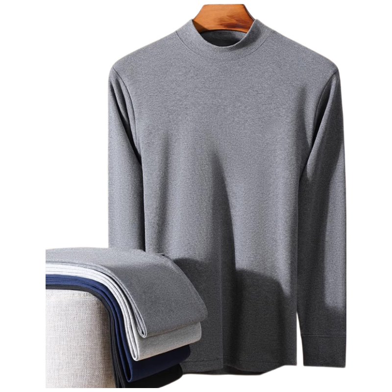 LangSha Men's Single Autumn Cotton Thermal Underwear 26 Autumn Winter New 7A Antibacterial Mite-Resistant Pure Cotton Innerwear Base Layer Shirt
