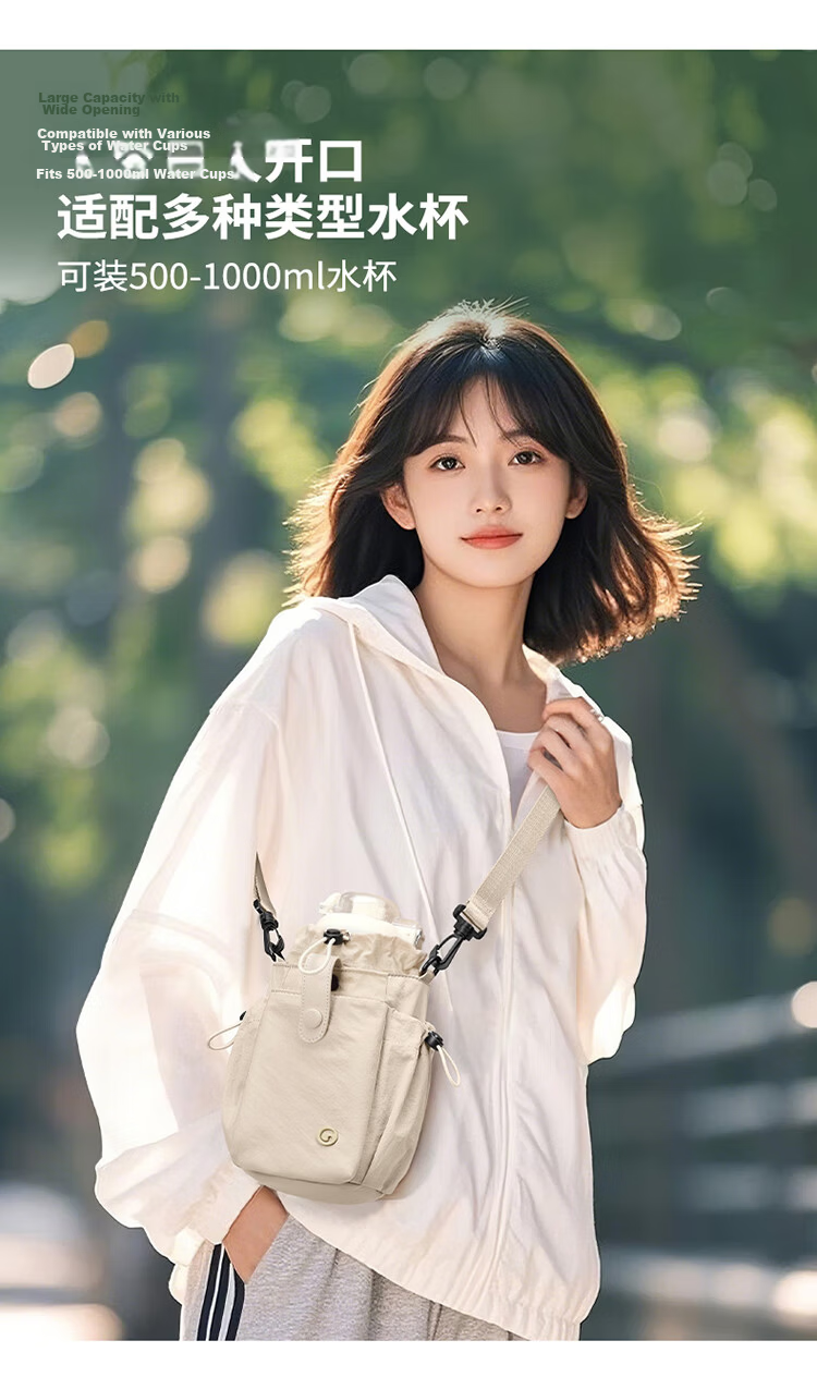 GOLF Fashion Crossbody Bag for Women Casual Shoulder Bag Sports Cycling Phone iPad Bag Water Bottle Drawstring Small Sling Bag Water-Resistant 10