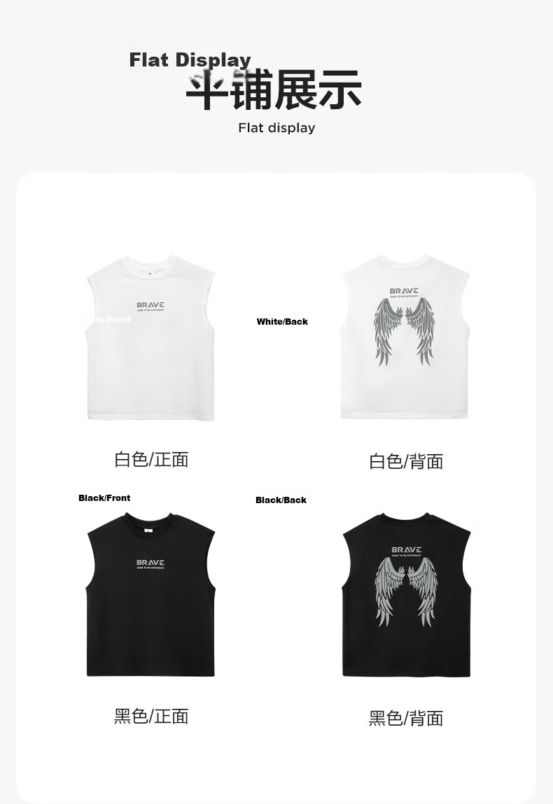 Zuo Xi Boys' Pure Cotton Vest Children's Summer T-Shirt 2026 New Boys' Sleeveless Top Base Shirt Black 130 15
