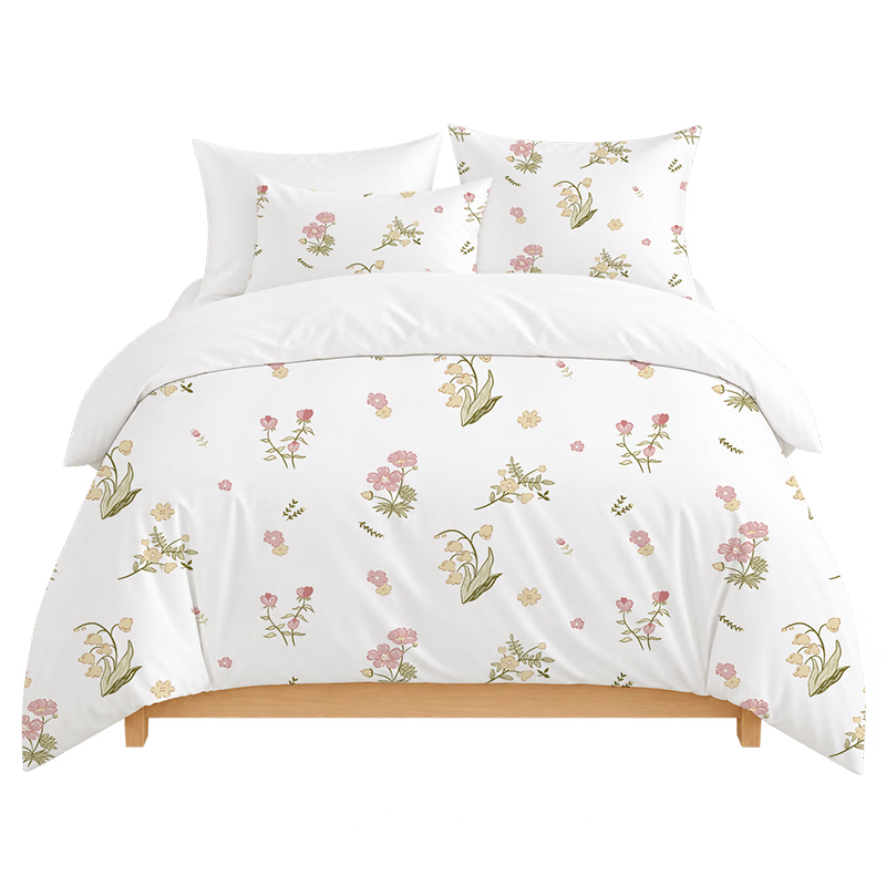Luolai Home Disposable Bedding Set 3-Piece 4-Piece Travel Sheet Duvet Cover Pillowcase Antibacterial Thickened Train Sleeper