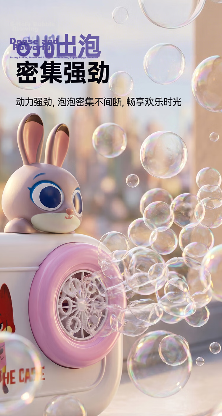 BaanShi Disney Licensed Electric Bubble Blower Gun Nick Rechargeable Boys/Girls Toy Gift Fully Automatic Toy 4