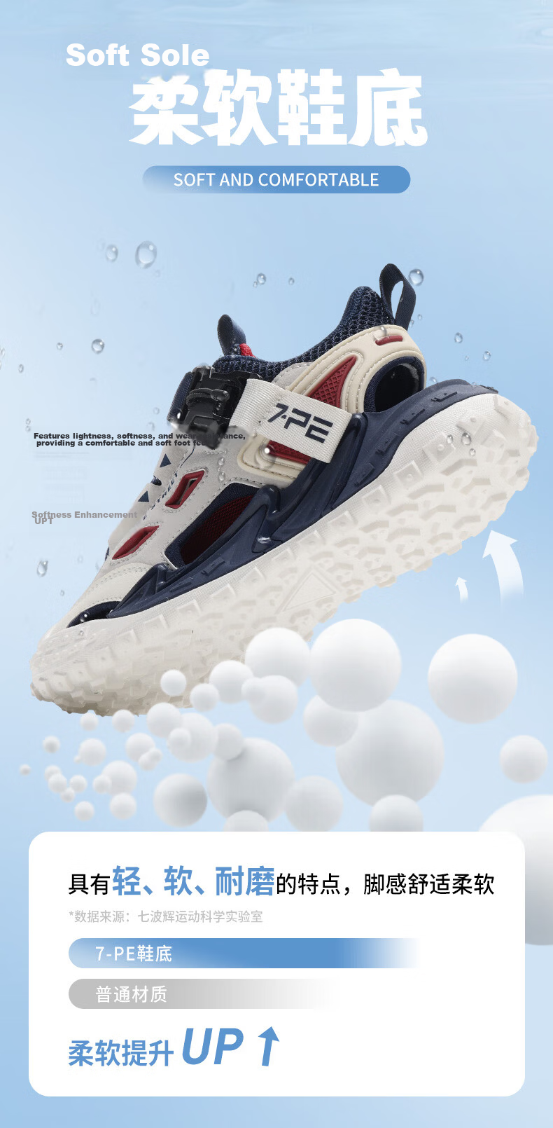 7-PE Boys' Sandals 2026 Summer New Outdoor Breathable Closed-Toe Soft Sole Kids' Sports Creek Shoes for Big Boys 6