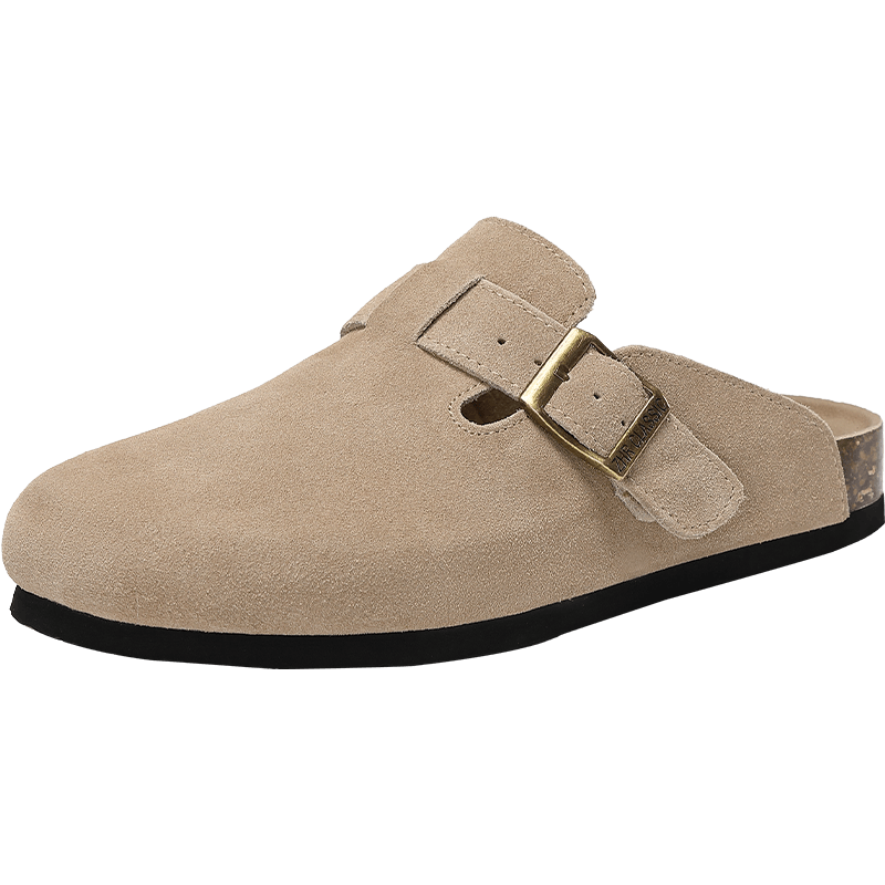 ZHR Bukeen Women's Genuine Leather Slip-On Shoes, Versatile Casual Loafers for Work And Everyday Wear