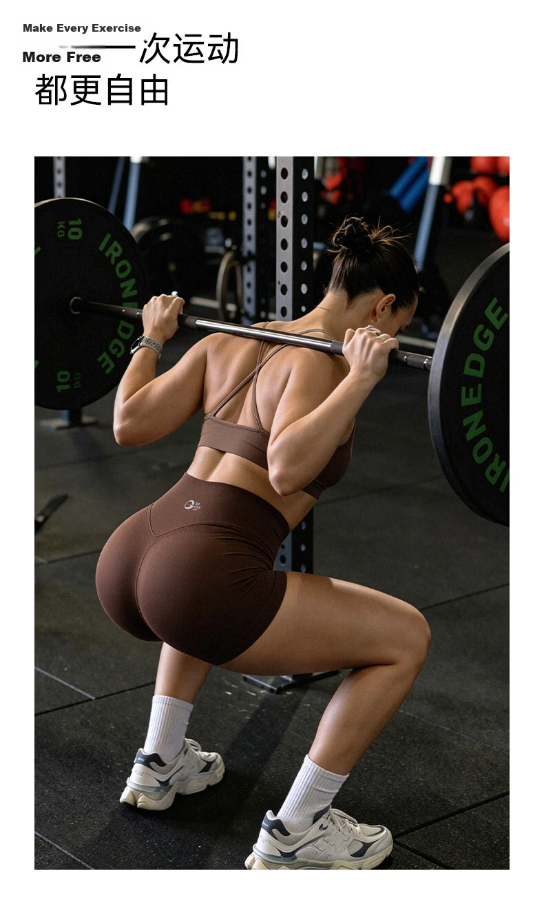 GOLOVEJOY High Waist Butt Lift Women's Yoga Shorts Fitness Running Pilates Training Pants M 11