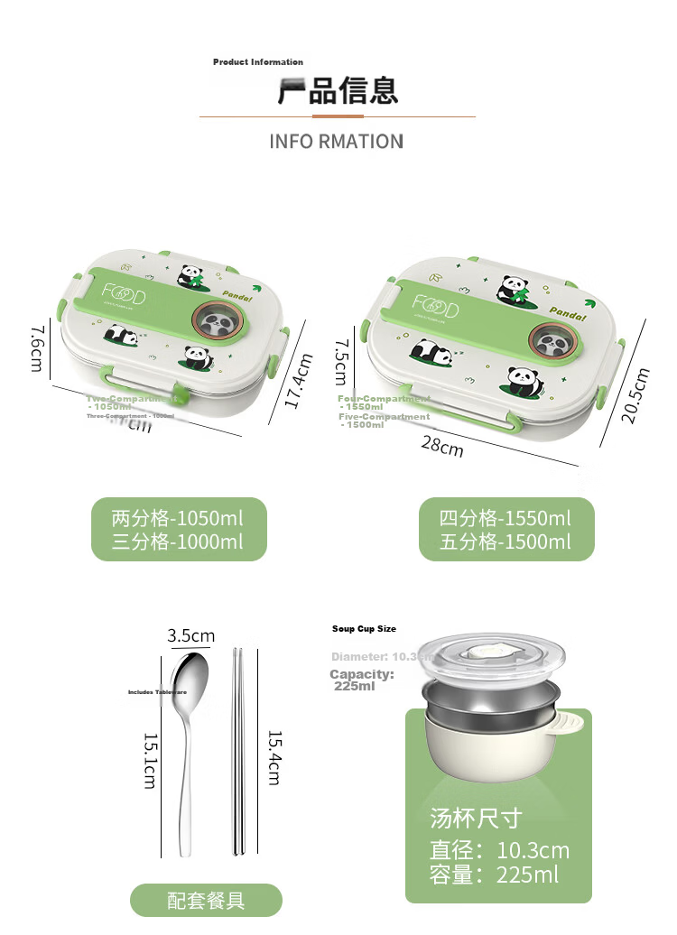 Youlunmei Children's Lunch Box for Primary School Students 6-12 Years Old 316 Stainless Steel Food Grade Insulated Bento Box with Compartments 26