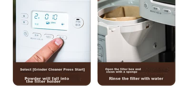 Siroca Stone Mill Fully Automatic American Coffee Maker Grinder Integrated Bean and Powder Dual-Use Multifunction PRO Small Coffee Machine for Office and Home [Qixi Valentine's Day Gift] 36