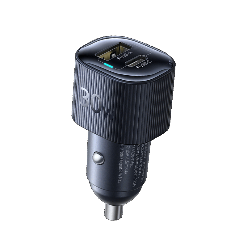 BASEUS Car Charger Dual Port 30W Super Fast Charging Cigarette Lighter Adapter Converter for Apple 17 Huawei Xiaomi C+C Dual Port