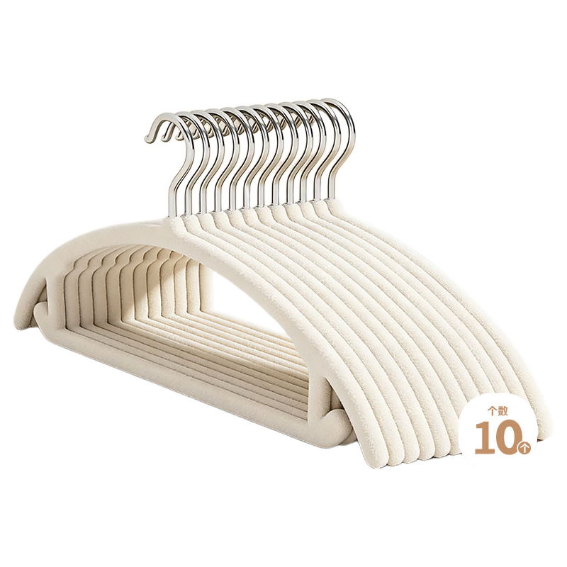 BAGKKO Non-Slip No-Trace Clothes Hangers 10-Pack Wardrobe Storage Clothes Hangers for Clothing Organizer Specialist