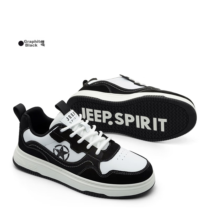 JEEP SPIRIT Men's Retro Casual Low-Top Sneakers 2054 Oxidized Brown Size 41 25