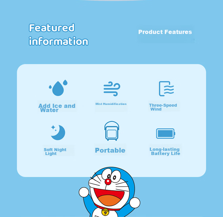 ROCK Crayon Shin-chan Desktop Fan Silent High Wind Power Plug-in Rechargeable Long Battery Life Office Home Small Slim Portable Cooling Electric Fan Green 2