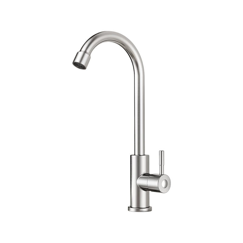 Baihan Kitchen Faucet Single Cold Household Sink Vegetable Washing Basin Faucet Stainless Steel Sink Faucet