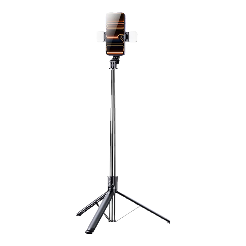 Lingchen 1.88m Panoramic Selfie Stick 360° Rotating Anti-Shake Auto Tracking Tripod Portable Travel Phone Stand Floor Concert Shooting Tool