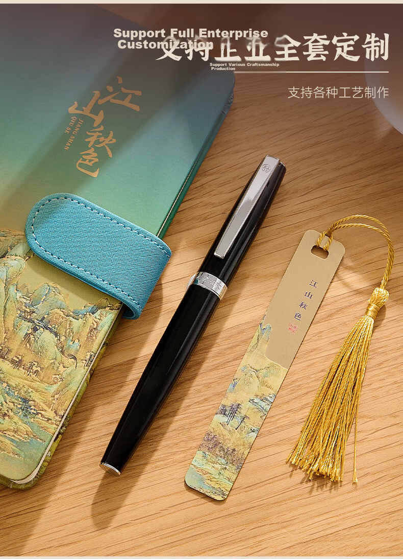HERO Fountain Pen 382 Business Office Student Daily Writing Iridium Gold Signature Ink Pen, Fine Nib, Light Blue 6